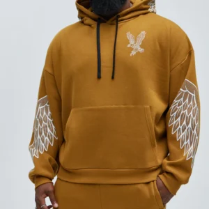 Mens Fly Higher Tan Hoodie