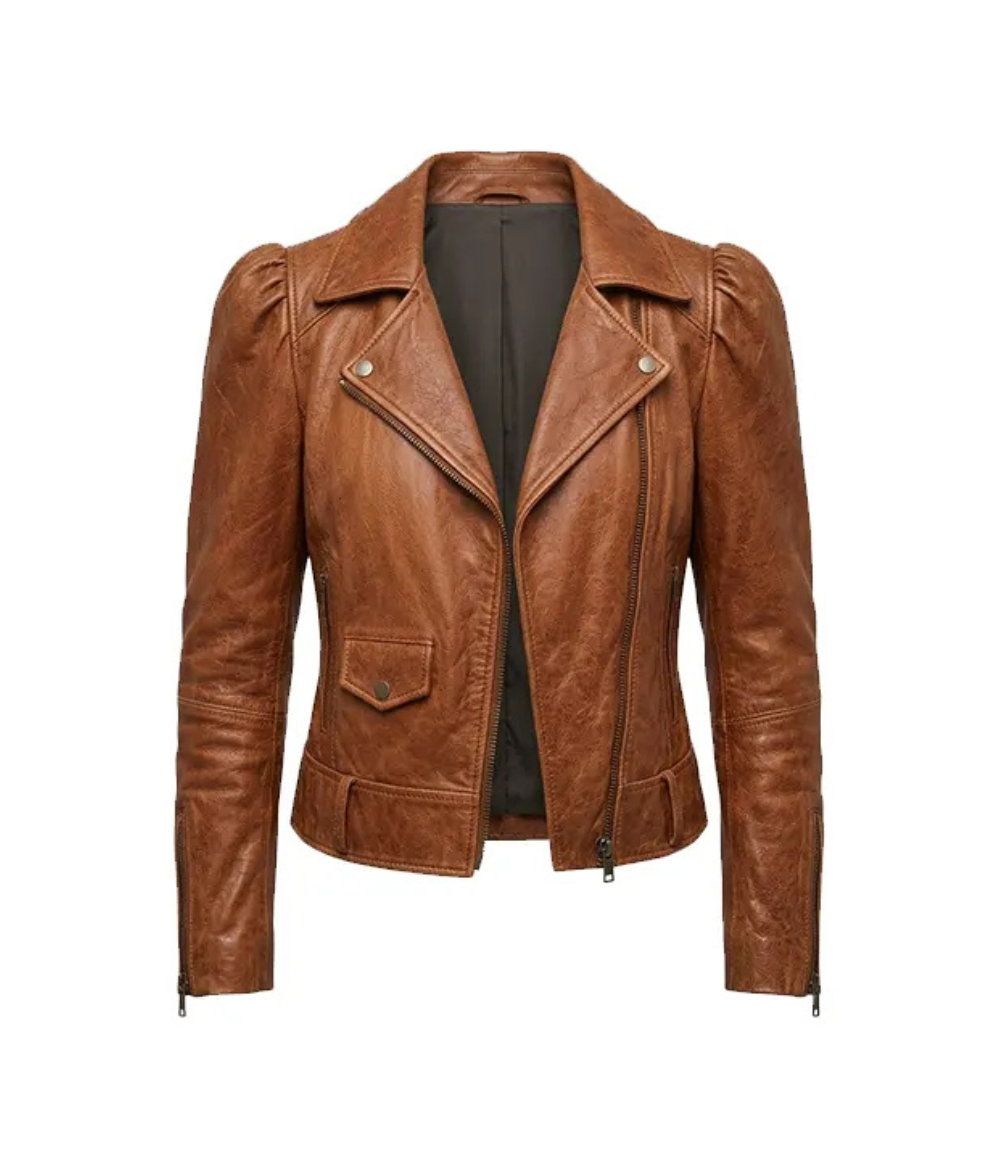 Women Tan Asymmetrical Brown Leather Biker Jacket 2 Women-Tan-Asymmetrical-Brown-Leather-Biker-Jacket-2.png